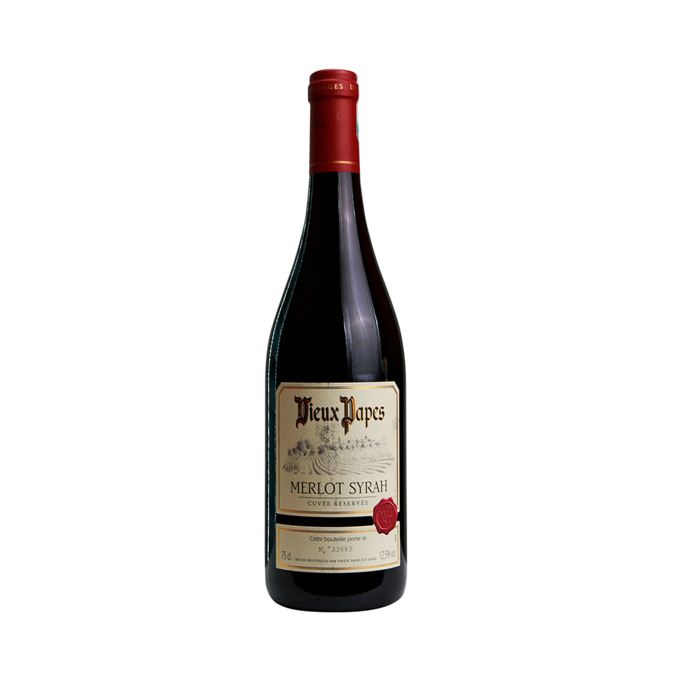 Вино Vieux Papes Merlot-Syrah красное сухое 0.75L