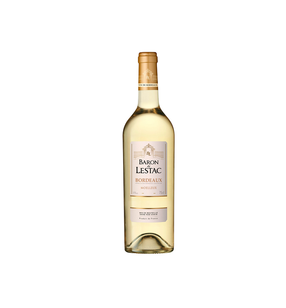 Вино Baron de Lestac Bordeaux Blanc бел/полусладкое 0.75L