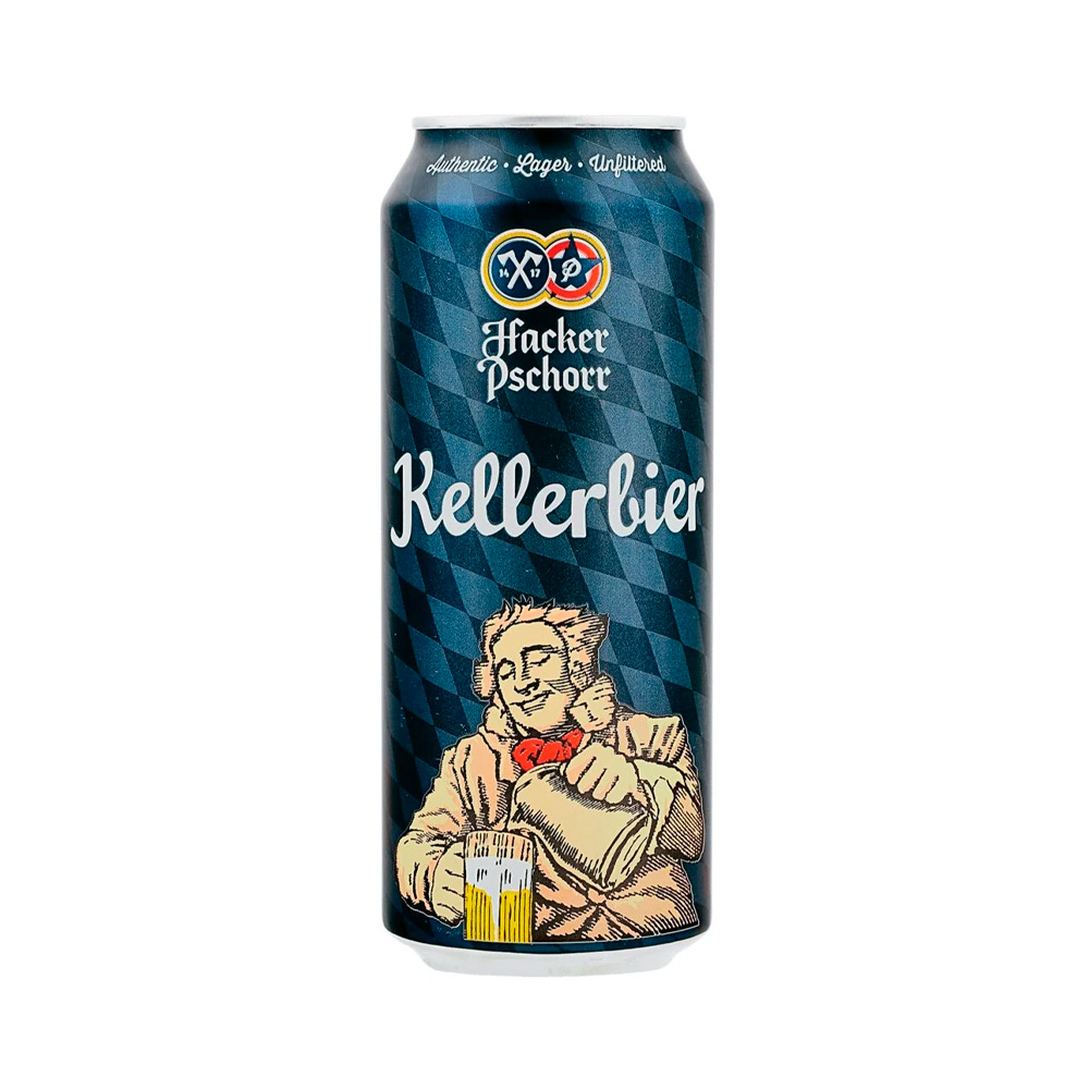 Пиво Hacker Pschorr Kellerbier 0.5L ЖБ