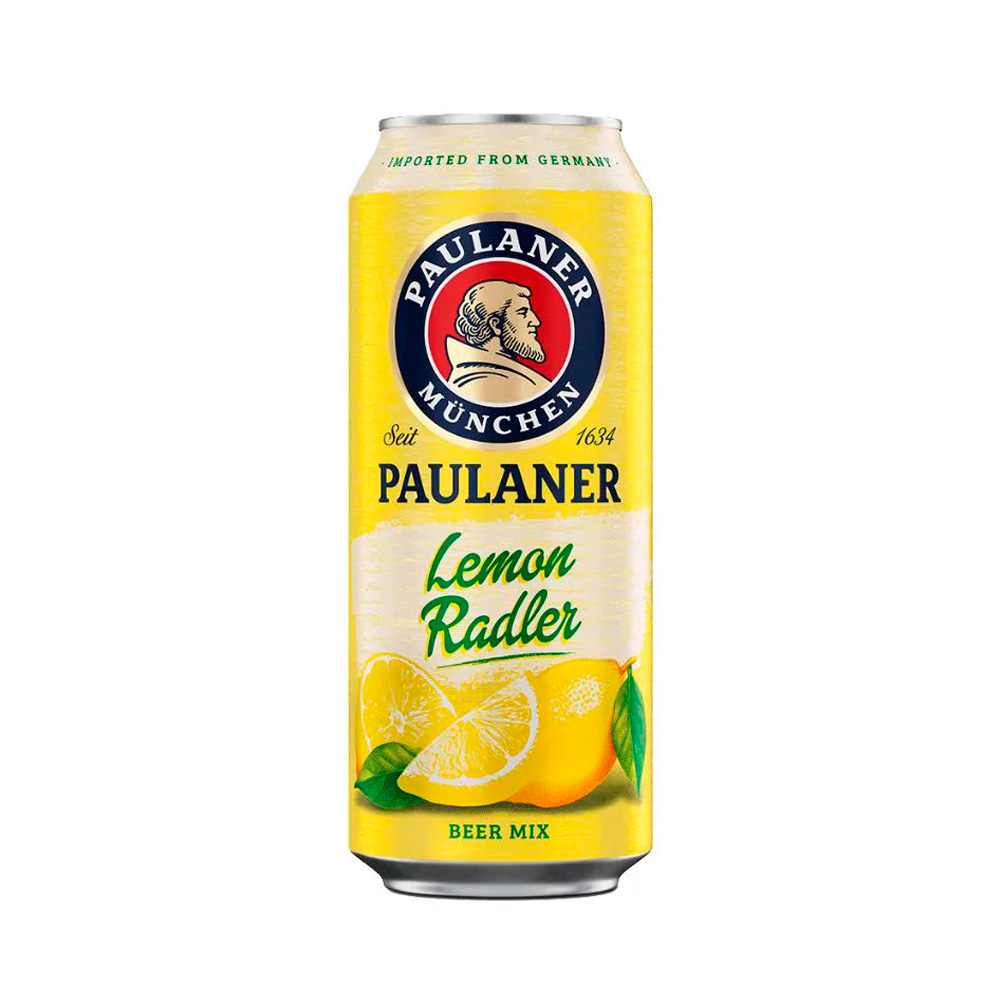 Пиво Paulaner Lemon Radler жб 0,5L