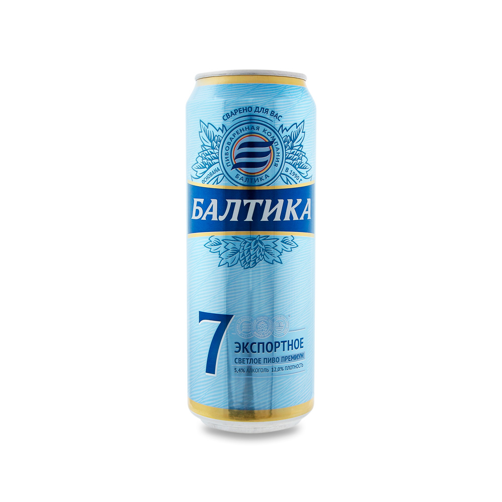 Пиво Балтика №7 экспортное 5.4% жб 0.45л
