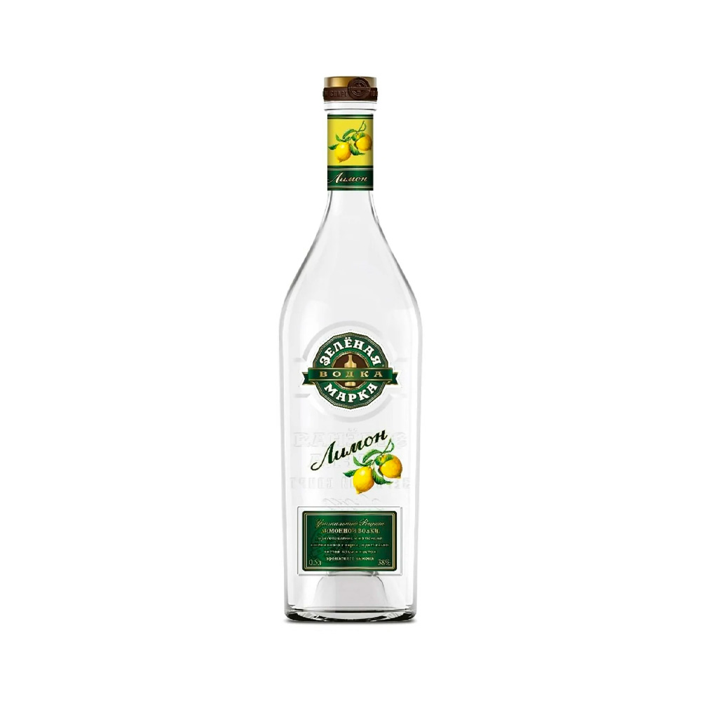 Водка Зеленая марка лимон 0.5L