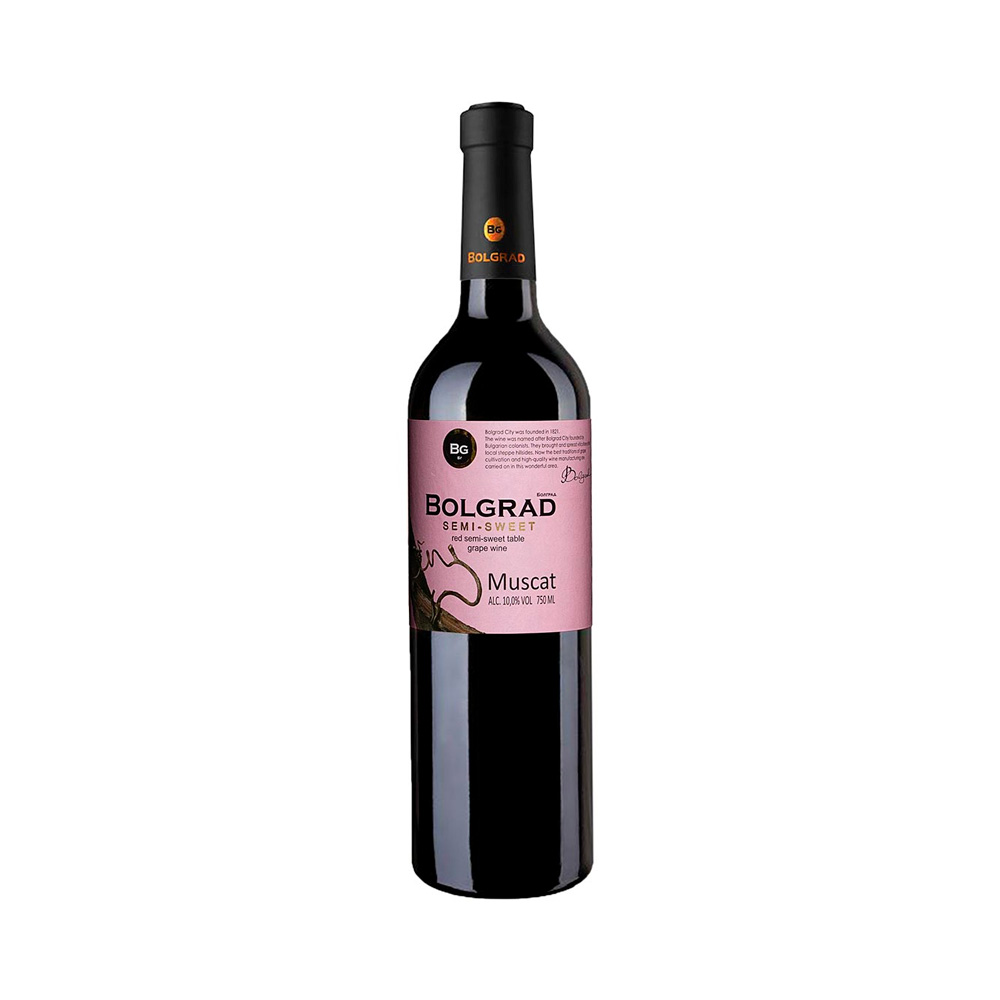 Вино Muscat Select Bolgrad красное полусладкое  0.75 L