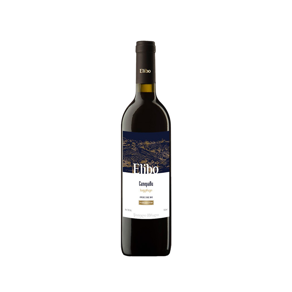 Вино Elibo Saperavi красное сухое 0.75L