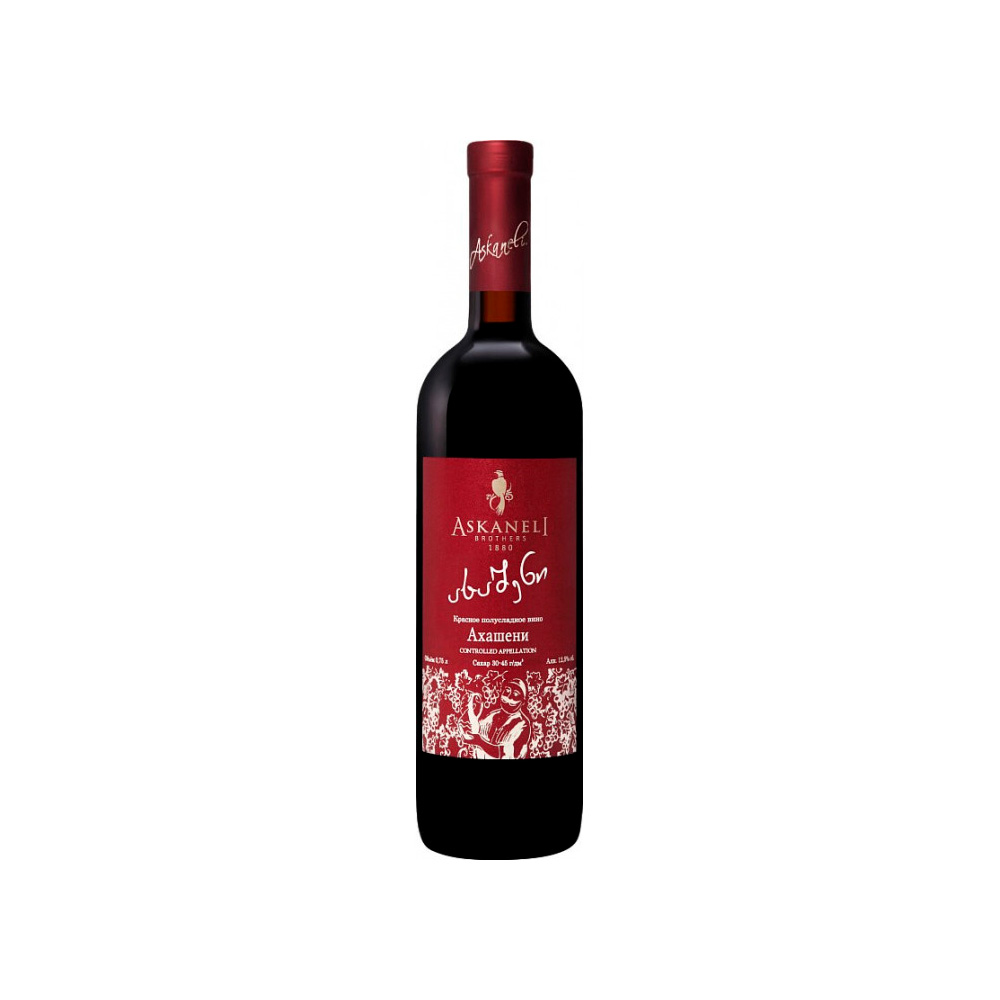 Вино Askaneli Brothers Akhasheni красное полусладкое 0.75L