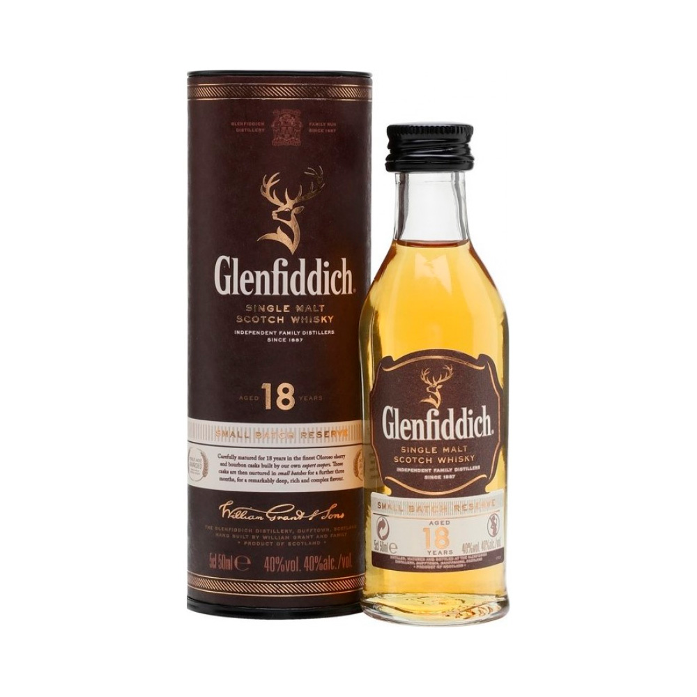 Виски Glenfiddich 18 y.o. gift 0,05 L