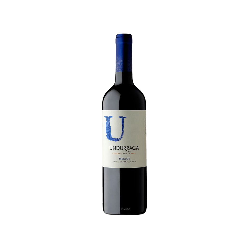 Вино Undurraga Merlot, Central Valley, Chile, 2020, 13% 0.75L
