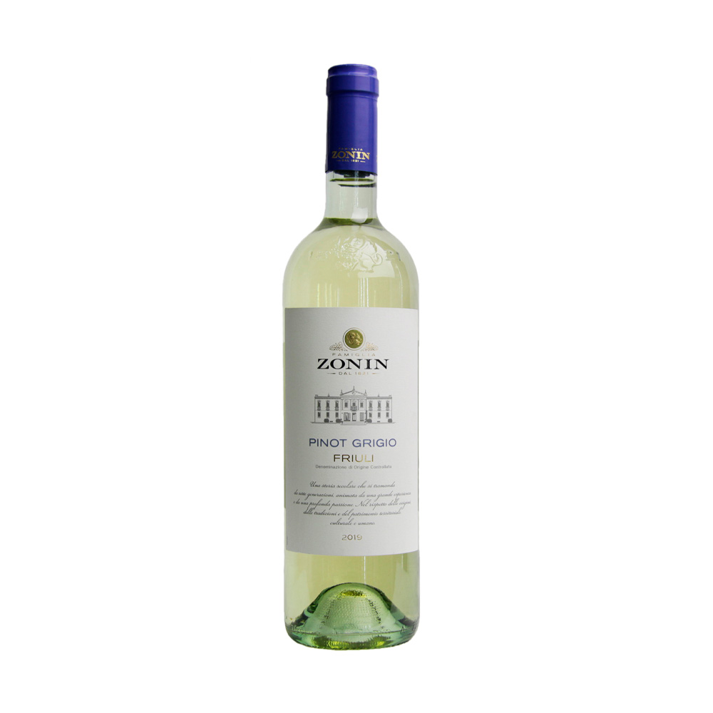 Вино Zonin Pinot Grigio Friuli Doc бел.сухое 12% 0.75 л