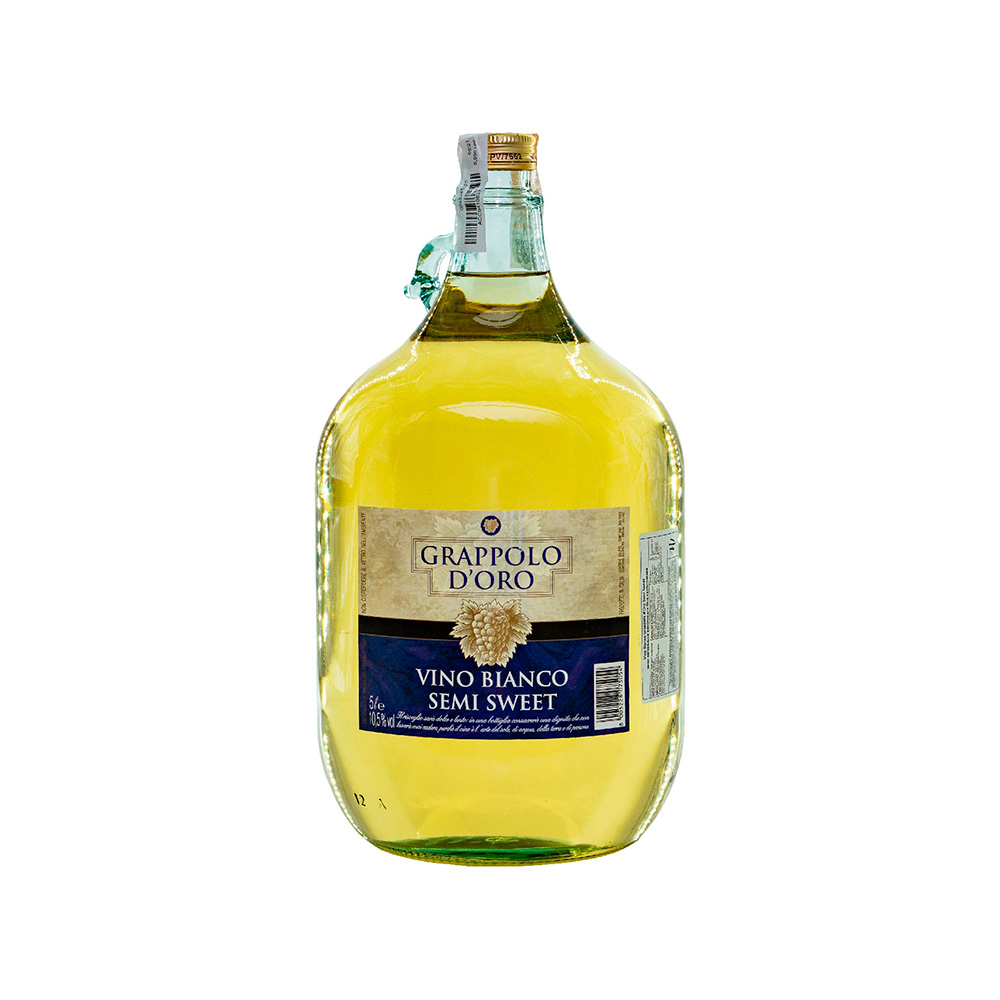 Вино Grapollo D'Oro белое полусладкое 5L